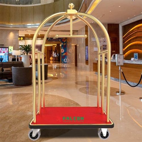Xe chở hành lý lồng chim chuyên dụng cho sảnh khách sạn, sân bay